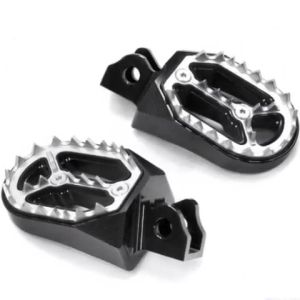 CNC Aluminum Alloy & Steel Foot Pegs for KLX150/230 Wide Off-Road Footrest Pedals Anti-Slip Motocross Accessories
