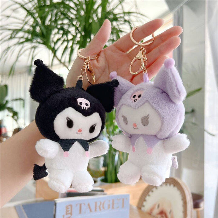 14cm Cute Melody Kuromi Doll Key Chain Gift Key Chain Doll Key Chain ...