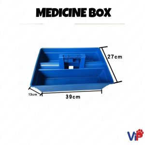 Two Tier Pet First Aid and Medicine Box Ideal for Dogs Cats Rabbits