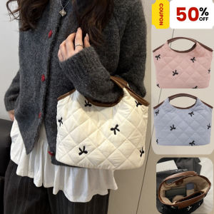 Belfoyer กระเป๋าถือเย็บปักถักร้อยโบว์กระเป๋าเล็ก ๆ สำหรับสุภาพสตรีกระเป๋าเก็บของสดชื่นสไตล์เกาหลี