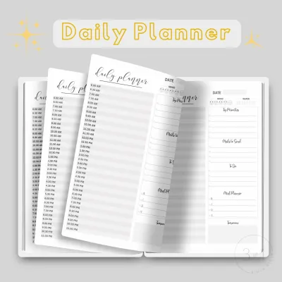 Undated Daily Planner With Time Record