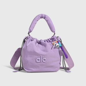 Túi Tote Dáng Xô Có Dây Rút Alo Dành Cho Nữ Tay Cầm Đệm Chất Liệu Nylon Oxford Túi Đeo Chéo Dây Đeo Rộng Có Thể Điều Chỉnh Túi Xách Thể Thao Thường Ngày Có Mặt Dây Chuyền Hình Vợt Tennis