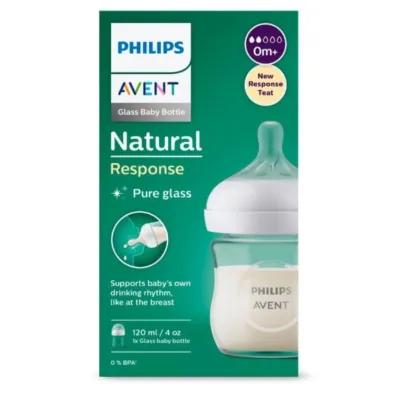 PHILIPS AVENT NATURAL GLASS (KACA) 4oz/8oz