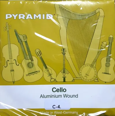 Pyramid Aluminium Cello String No.4 - 4/4 (GENUINE) Made in Germany