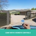 1500Kg 550W Automatic Door Opener Electric Sliding Gate Opener Kit  AC Motor Gate Door Operators Kit With 4 Remote + APP Control. 