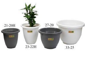 LAVA Plastic Flower Pot PICASO VASO Minimalis Round Flowerpot