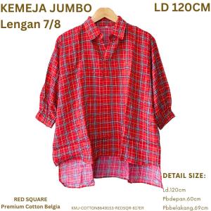 KEMEJA WANITA KEKINIAN JUMBO PREMIUM KATUN ADEM LD 120CM / KEMEJA JUMBO STYLE KOREA / KEMEJA OVERSIZE JUMBO / KEMEJA KATUN JUMBO BORDIR / ATASAN BIGSIZE / ATASAN WANITA FULL KANCING / KEMEJA BUSUI JUMBO