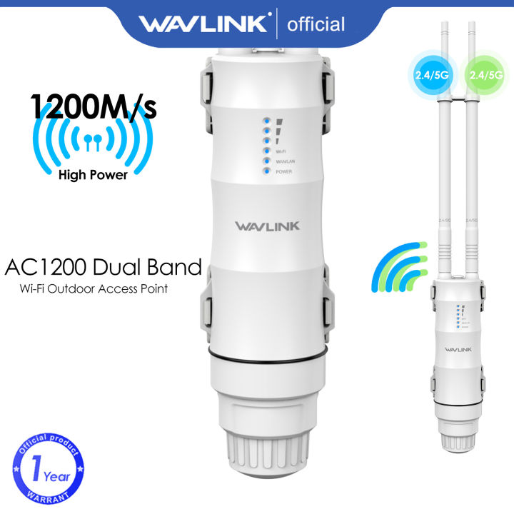 WAVLINK AC1200 Dual Band Outdoor Access Point, Outdoor Long Range