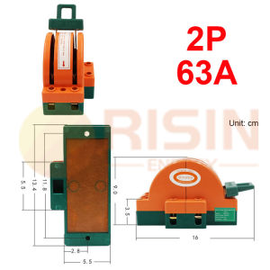 1 Công tắc gạt hai chiều 220V dùng trong gia đình 2 pha 100A loại hai vị trí đảo chiều cách ly quang điện.