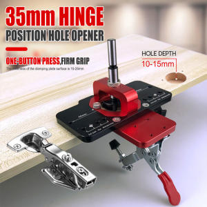 Bản Lề Cửa Giấu 35mm - Đồ Gá Hướng Dẫn Lắp Đặt Tủ Hợp Kim Nhôm
