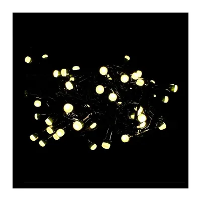 CGS 100 LED Bulbs 10+3M Matt USB Lights (Warm/Green Wire)