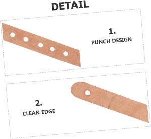 2pcs Gantungan Kulit Sapi Tali Penjepit/Suspender Poket Bola untuk Perlengkapan Biliar