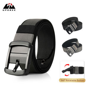 UPGREE Men Belt Outdoor Tactical Belt Adjustable Belt Rotating Buckle Nylon Waistband Double-Sided Two-Color Belt Youth Sports Canvas Pant Belt Simple Nice Waistband Nylon