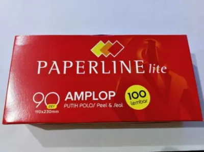 AMPLOP PAPERLINE 90 PPS PUTIH POLOS / AMPLOP PANJANG