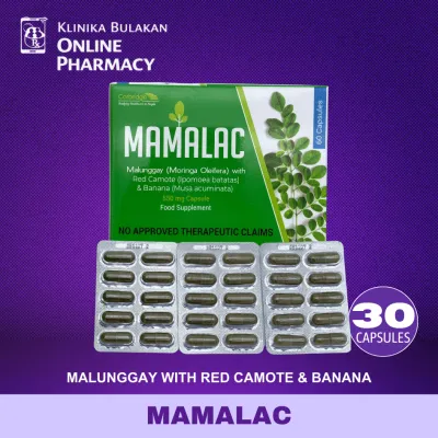 MAMALAC Malunggay + Red Camote+ Banana 30 Capsules NO BOX