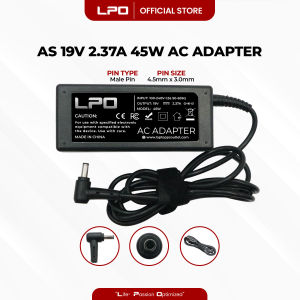 LPO Laptop Charger 19V 2.37A 45W 4.5mm x 3.0mm Compatible with Asus ZenBook Flip UX560 Replacement Type