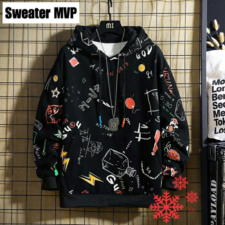 KAMPUSFASHION SWEATER HOODIE JAKET MVP KPOP KOREA HIPHOP FULL PRINT SWEATER KOREA JAKET KOREA SWEATER HIP HOP HOODIE KOREA JAKET MUSIM DINGIN PRIA WANITA Lazada Indonesia