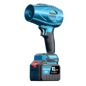 พัดลมที่กวาดฝุ่นมือถือเครื่องเป่าใบไม้ไฟฟ้าไร้สายมาพร้อมกับความเร็วที่แปรผันสำหรับใบและฝุ่น