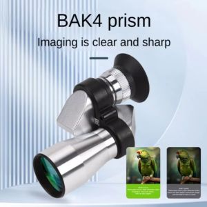 CRNGW 8X Magnification Monocular Telescope High Definition 8x20mm Single-Barrel Telescope Handheld High-Powered Mini Metal Monocular Outdoor