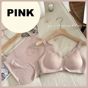 Comfii【Free Size 40-65Kg Bra Set Box】Womens Breathable Vest Seamless Underwear Cover Antibacterial Seluar Dalam