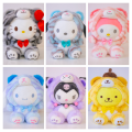 Sanrio My Melody Cinnamon Kuromi Pompompurin Cinnamoroll Stuffed Animal Plush Doll Key Gift for Kid Girls Toy. 