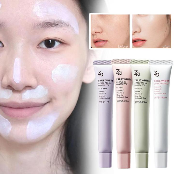 ZA Face Primer Cream Isolation Cream Invisible Pores Brightening