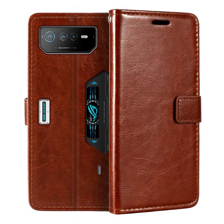 Stand Case Asus 6z Flip Cover [Pocket World]Case For Asus ROG