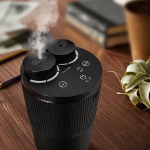 MIRIS ESSENTIALS - SMILEY Home Aroma Nebulizer Car Aroma Nebulizer Waterless Aroma Diffuser | 2 Scent Nozzle | Pure Essential Oils | Aromatherapy Perfume. Home Fragrances