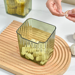 Transparent Refrigerator Organizer Acrylic Organizers Food Storage Box Rectangular with Handle for Kitchen Food Vegatables Fruits