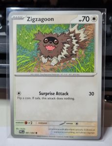 Zigzagoon 081/094 POKEMON Phantasmal Flames Normal Trading Card Game