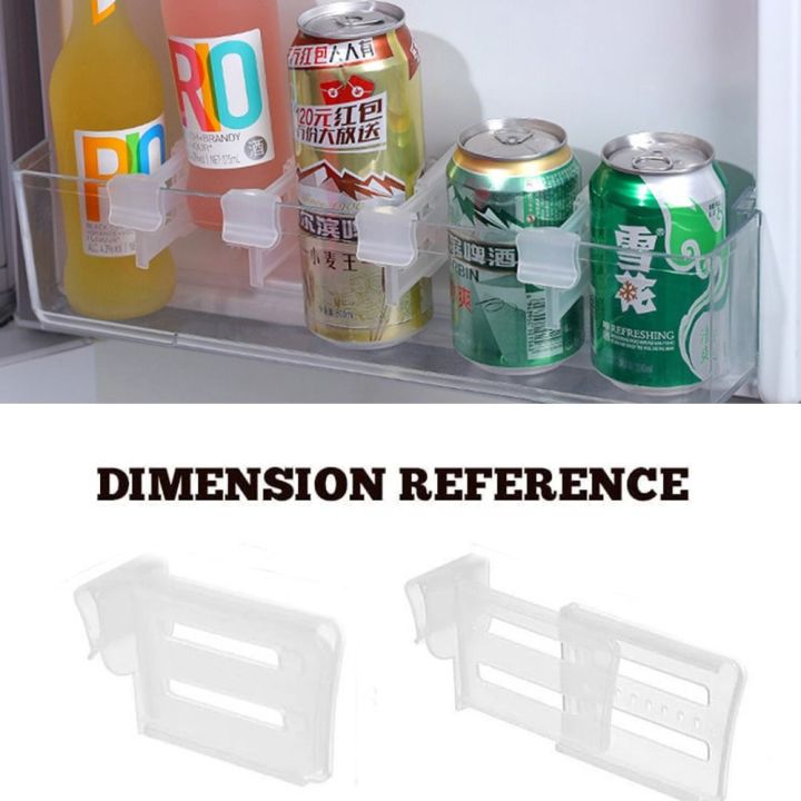 DINGNANRONG 4pcs Splint Fridge Divider Retractable Storage Refrigerator