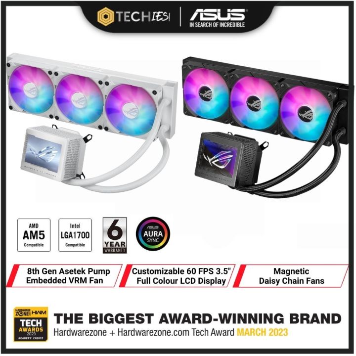 ASUS ROG Ryujin III 360 ARGB AIO CPU Cooler with 400mm Radiator - 3.5 ...