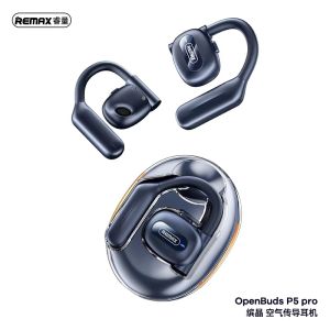 REMAX OPENBUDS P5 / OPENBUDS P5 PRO OWS Open Air Condiuction Earbuds Binchan Series Wireless Blutooth ENC Earphones - Blue