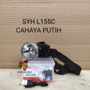 Senter Kepala Surya SYH L155C LED 15 Watt Putih Rechargeable Bergaransi Resmi SNI