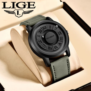 LIGE x Foxbox Digital Mens Watches Top Luxury Dual Display Sport Quartz Wristwatch For Men All Steel Military Waterproof Clock+Box
