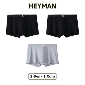 Combo 3 quần lót nam Modal Cao Cấp HEYMAN – Mềm mại thoáng Khí sợi gỗ sồi tự nhiên – CT500