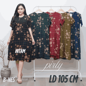 daster batik rayon kancing bumil busui ibu hamil menyusui adem nyaman terbaru