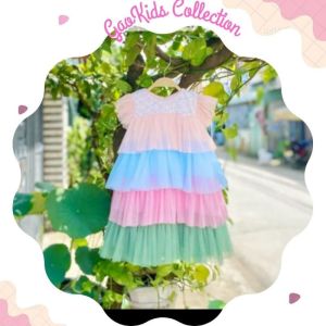Từ 22-24kg Đầm Công CHúa Bé Gái