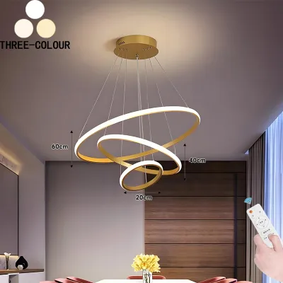 3 ring modern chandelier Led restaurant chandelier ceiling lamp LED lighting