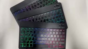 Wireless Bluetooth Keyboard and Mouse 7 Color Backlit For Laptop Smartphone Computer