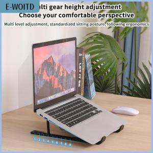 【E-WOITD】 Laptop Cooler Base Stand Foldable Laptop Cooling Pad Holder Portable Notebook Radiator Bracket Heighten Rack With 1 Cooling Fans