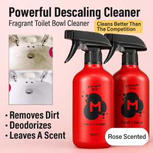 Scented Toilet Bowl Cleaner Powerful Stain Removal Stay Rose Scented Multifunction Corrosion Resistant
