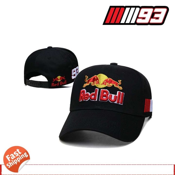 Most popular MotoGP Repsol Honda Red Bull Racing Cap NO.93 Marc Marquez Curved Brim Hat Snapback Caps Adjustable Size Baseball Cap Lazada Lazada PH