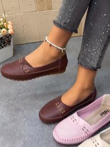 Spring/Summer Hollow Breathable WomenS Loafers Soft Sole Shoes
