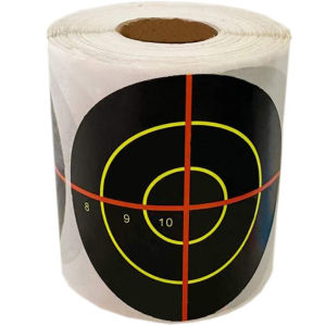 3"x250Pcs/roll Self Adhesive Splash & Reactive Shooting Target Stickers Impact Colors Paper Targets