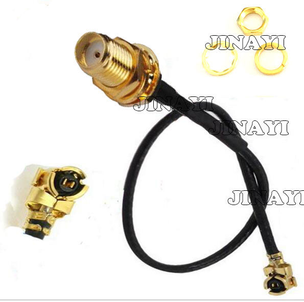 10pcs MMCX male Plug TO IPX / u.fl Connector Adapter RF Pigtail Cable 1