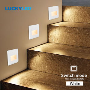 LED Corridor Staircase Light Recessed Indoor Wall Lamp Steps Sensor Light For AC85-265V Stair Light
