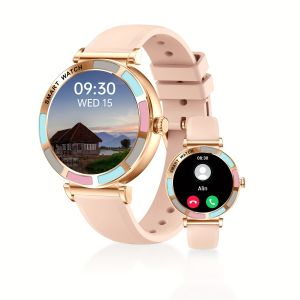 Đồng hồ nữ nhắc nhở vận động/Dự báo thời tiết/thông báo tin nhắn/nhận nhiều chế độ thể thao phù hợp với Android/iPhone 100 + chế độ đa thể thao chế độ chờ siêu dài IP67 Đồng hồ thông minh thể thao màn hình lớn 1.27 inch