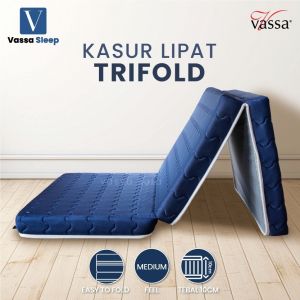 Kasur Lipat tiga / kain knitted quilting