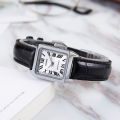 (100% Original) Casio LTP-V007L-7B1 Quartz Chrome Plated Case Black Leather Strap Women's Watch LTPV007L LTPV007L-7B1 LTP-V007L-7B1UDF. 